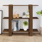vidaXL Bücherregal/Raumteiler Braun Eichen-Optik 100×30×87 cm vidaXL Bücherregal/Raumteiler Braun Eichen-Optik 100×30×87 cm