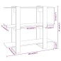 vidaXL Bücherregal/Raumteiler Braun Eichen-Optik 100×30×87 cm vidaXL Bücherregal/Raumteiler Braun Eichen-Optik 100×30×87 cm