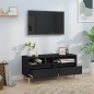 vidaXL TV-Schrank Schwarz 100x34,5x44,5 cm Holzwerkstoff vidaXL TV-Schrank Schwarz 100x34,5x44,5 cm Holzwerkstoff