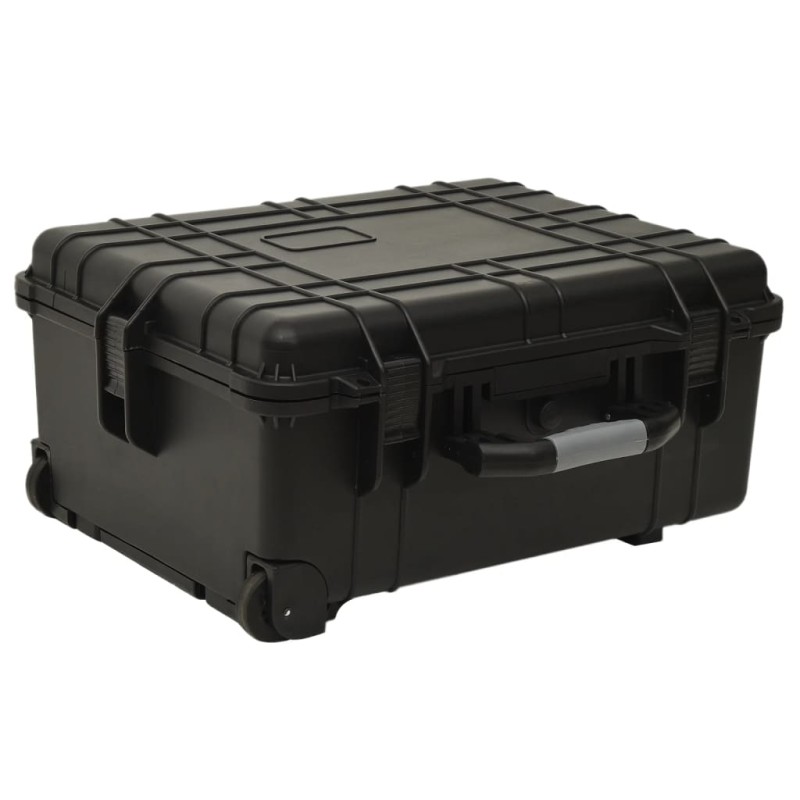 Flugkoffer mit Rollen Schwarz 58x45x27 cm PP Flugkoffer mit Rollen Schwarz 58x45x27 cm PP