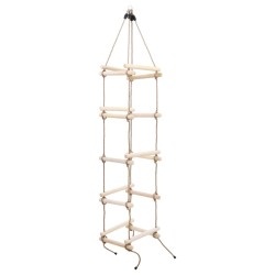 vidaXL Kinder-Strickleiter 200 cm Holz 