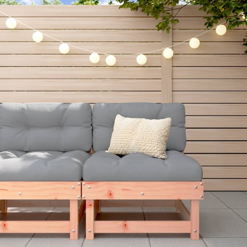 vidaXL Mittelsofa mit Kissen Massivholz Douglasie vidaXL Mittelsofa mit Kissen Massivholz Douglasie