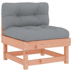 vidaXL Mittelsofa mit Kissen Massivholz Douglasie