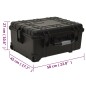 Flugkoffer mit Rollen Schwarz 58x45x27 cm PP Flugkoffer mit Rollen Schwarz 58x45x27 cm PP