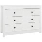 vidaXL Beistellschrank Weiß 100x40x72 cm Massivholz Kiefer vidaXL Beistellschrank Weiß 100x40x72 cm Massivholz Kiefer