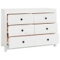 vidaXL Beistellschrank Weiß 100x40x72 cm Massivholz Kiefer vidaXL Beistellschrank Weiß 100x40x72 cm Massivholz Kiefer