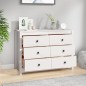 vidaXL Beistellschrank Weiß 100x40x72 cm Massivholz Kiefer vidaXL Beistellschrank Weiß 100x40x72 cm Massivholz Kiefer