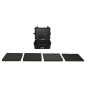 Flugkoffer Tragbar Schwarz 55x43x21 cm PP Flugkoffer Tragbar Schwarz 55x43x21 cm PP
