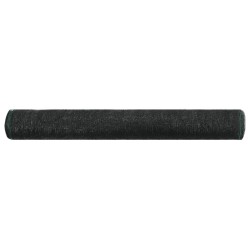 vidaXL Tennisblende HDPE 1,2x50 m Schwarz