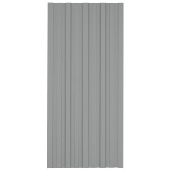 vidaXL Dachpaneele 36 Stk. Verzinkter Stahl Grau 100x45 cm
