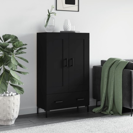 vidaXL Highboard Schwarz 69,5x31x115 cm Holzwerkstoff