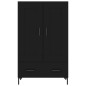 vidaXL Highboard Schwarz 69,5x31x115 cm Holzwerkstoff vidaXL Highboard Schwarz 69,5x31x115 cm Holzwerkstoff