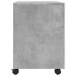 vidaXL Mobiler Aktenschrank mit Rollen Betongrau 45x38x54 cm vidaXL Mobiler Aktenschrank mit Rollen Betongrau 45x38x54 cm