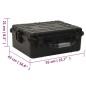 Flugkoffer Tragbar Schwarz 55x43x21 cm PP Flugkoffer Tragbar Schwarz 55x43x21 cm PP