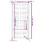 vidaXL Gartentor 105x180 cm Cortenstahl Quadratisches Design vidaXL Gartentor 105x180 cm Cortenstahl Quadratisches Design