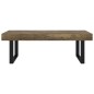vidaXL Couchtisch Dunkelbraun und Schwarz 120x60x40 cm MDF und Eisen vidaXL Couchtisch Dunkelbraun und Schwarz 120x60x40 cm MDF und Eisen