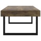 vidaXL Couchtisch Dunkelbraun und Schwarz 120x60x40 cm MDF und Eisen vidaXL Couchtisch Dunkelbraun und Schwarz 120x60x40 cm MDF und Eisen