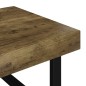 vidaXL Couchtisch Dunkelbraun und Schwarz 120x60x40 cm MDF und Eisen vidaXL Couchtisch Dunkelbraun und Schwarz 120x60x40 cm MDF und Eisen