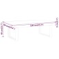 vidaXL Couchtisch Dunkelbraun und Schwarz 120x60x40 cm MDF und Eisen vidaXL Couchtisch Dunkelbraun und Schwarz 120x60x40 cm MDF und Eisen