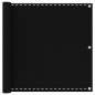 vidaXL Balkon-Sichtschutz Schwarz 90x500 cm HDPE vidaXL Balkon-Sichtschutz Schwarz 90x500 cm HDPE