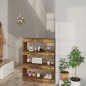vidaXL Bücherregal/Raumteiler Räuchereiche 80x30x103 cm Holzwerkstoff vidaXL Bücherregal/Raumteiler Räuchereiche 80x30x103 cm Holzwerkstoff