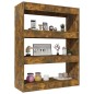 vidaXL Bücherregal/Raumteiler Räuchereiche 80x30x103 cm Holzwerkstoff vidaXL Bücherregal/Raumteiler Räuchereiche 80x30x103 cm Holzwerkstoff