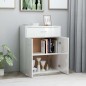 vidaXL Sideboard Hochglanz-Weiß 60x30x75 cm Holzwerkstoff vidaXL Sideboard Hochglanz-Weiß 60x30x75 cm Holzwerkstoff
