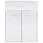 vidaXL Sideboard Hochglanz-Weiß 60x30x75 cm Holzwerkstoff vidaXL Sideboard Hochglanz-Weiß 60x30x75 cm Holzwerkstoff