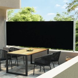 vidaXL Ausziehbare Seitenmarkise 600x160 cm Schwarz
