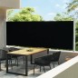 vidaXL Ausziehbare Seitenmarkise 600x160 cm Schwarz vidaXL Ausziehbare Seitenmarkise 600x160 cm Schwarz