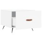 vidaXL Couchtische 2 Stk. Hochglanz-Weiß 50x50x40 cm Holzwerkstoff vidaXL Couchtische 2 Stk. Hochglanz-Weiß 50x50x40 cm Holzwerkstoff