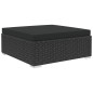 vidaXL 5-tlg. Garten-Lounge-Set mit Kissen Poly Rattan Schwarz vidaXL 5-tlg. Garten-Lounge-Set mit Kissen Poly Rattan Schwarz