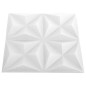 vidaXL 3D-Wandpaneele 48 Stk. 50x50 cm Origami-Weiß 12 m² vidaXL 3D-Wandpaneele 48 Stk. 50x50 cm Origami-Weiß 12 m²