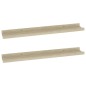 vidaXL Wandregale 2 Stk. Sonoma-Eiche 60x9x3 cm vidaXL Wandregale 2 Stk. Sonoma-Eiche 60x9x3 cm