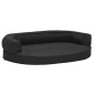 vidaXL Hundematratze Ergonomisch 75x53 cm Leinenoptik Schwarz vidaXL Hundematratze Ergonomisch 75x53 cm Leinenoptik Schwarz