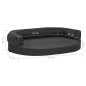vidaXL Hundematratze Ergonomisch 75x53 cm Leinenoptik Schwarz vidaXL Hundematratze Ergonomisch 75x53 cm Leinenoptik Schwarz