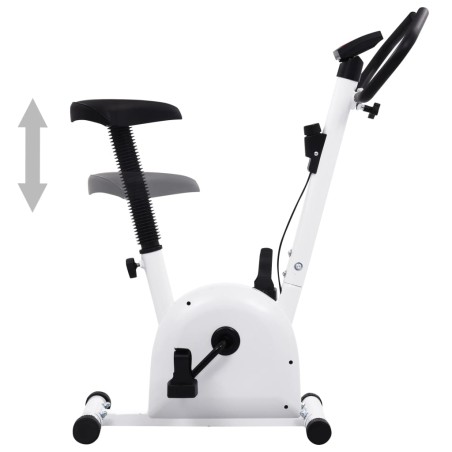 vidaXL Heimtrainer mit Gurtwiderstand Weiß