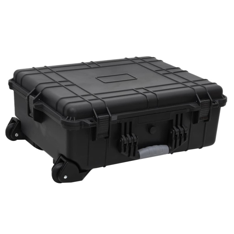 Flugkoffer mit Rollen Schwarz 63x50x23 cm PP Flugkoffer mit Rollen Schwarz 63x50x23 cm PP