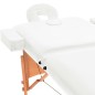 vidaXL Massageliege 2-Zonen Klappbar 10 cm Sitz Weiß vidaXL Massageliege 2-Zonen Klappbar 10 cm Sitz Weiß