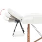 vidaXL Massageliege 2-Zonen Klappbar 10 cm Sitz Weiß vidaXL Massageliege 2-Zonen Klappbar 10 cm Sitz Weiß