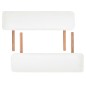 vidaXL Massageliege 2-Zonen Klappbar 10 cm Sitz Weiß vidaXL Massageliege 2-Zonen Klappbar 10 cm Sitz Weiß