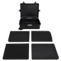 Flugkoffer mit Rollen Schwarz 63x50x23 cm PP Flugkoffer mit Rollen Schwarz 63x50x23 cm PP