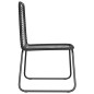 vidaXL Gartenstühle 6 Stk. Poly Rattan Schwarz vidaXL Gartenstühle 6 Stk. Poly Rattan Schwarz