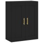 vidaXL Wandschrank Schwarz 69,5x34x90 cm Holzwerkstoff vidaXL Wandschrank Schwarz 69,5x34x90 cm Holzwerkstoff