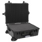 Flugkoffer mit Rollen Schwarz 63x50x23 cm PP Flugkoffer mit Rollen Schwarz 63x50x23 cm PP