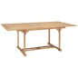 vidaXL Ausziehbarer Gartentisch 150-200 x 100 x 75 cm Massivholz Teak vidaXL Ausziehbarer Gartentisch 150-200 x 100 x 75 cm Massivholz Teak