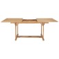 vidaXL Ausziehbarer Gartentisch 150-200 x 100 x 75 cm Massivholz Teak vidaXL Ausziehbarer Gartentisch 150-200 x 100 x 75 cm Massivholz Teak