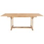 vidaXL Ausziehbarer Gartentisch 150-200 x 100 x 75 cm Massivholz Teak vidaXL Ausziehbarer Gartentisch 150-200 x 100 x 75 cm Massivholz Teak