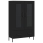 vidaXL Highboard Schwarz 69,5x31x115 cm Holzwerkstoff vidaXL Highboard Schwarz 69,5x31x115 cm Holzwerkstoff
