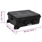 Flugkoffer mit Rollen Schwarz 63x50x23 cm PP Flugkoffer mit Rollen Schwarz 63x50x23 cm PP
